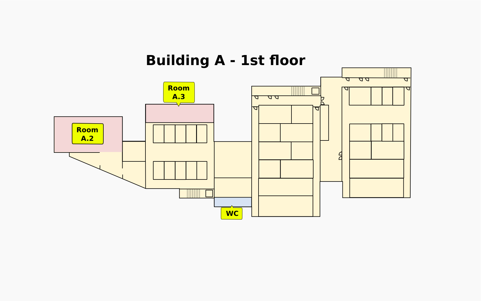 A building, 1st floor